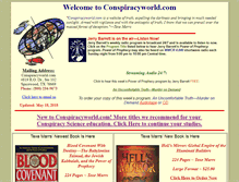 Tablet Screenshot of conspiracyworld.com